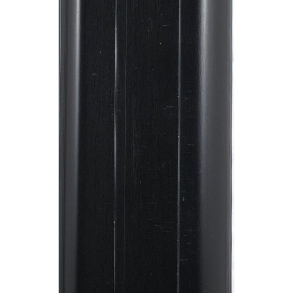 Напольный пластиковый плинтус пвх Идеал Комфорт к55 Черный 007 (ideal Comfort 55х22х2500 мм)