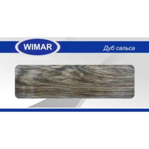 Плинтус пластиковый напольный Wimar (Вимар), ПВХ, с кабель-каналом 2500 х 58 мм. Дуб сальса / шт.