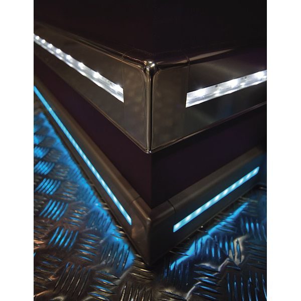 Плинтус алюминиевый с подсветкой анод. серебро Proskirting LED PKLEDAA 80 2м.